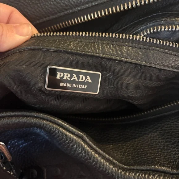 Prada Vitello Daino Leather Embossed Shoulder Bag - Picture 7 of 7